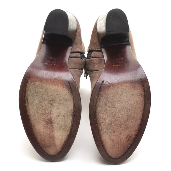 rag & bone Ashby Brown Suede Zip Bootie Ankle Boot 37.5 - Picture 6 of 7